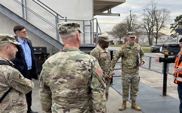 405th AFSB command team assesses ongoing APS-2 maintenance transition at Coleman