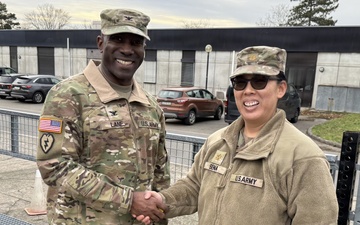 405th AFSB command team assesses ongoing APS-2 maintenance transition at Coleman