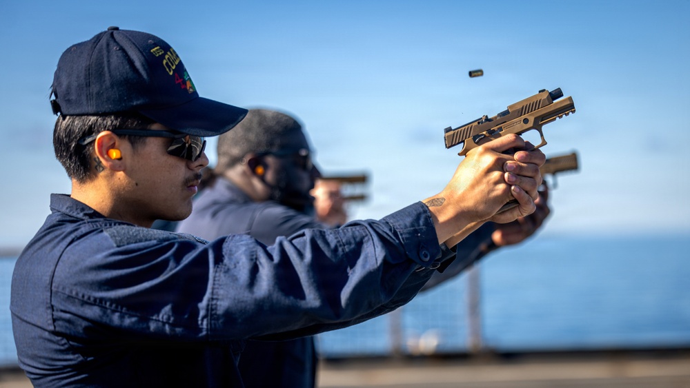 11th MEU Sailors, Marines Conduct Small Arms Qualification Courses
