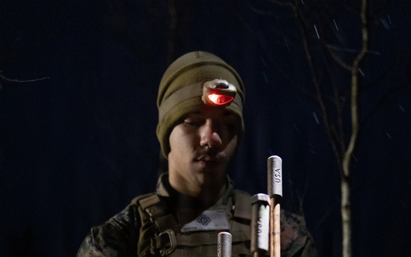 U.S. Marine provide logistical support and security for battle aid station during bilateral training exercise