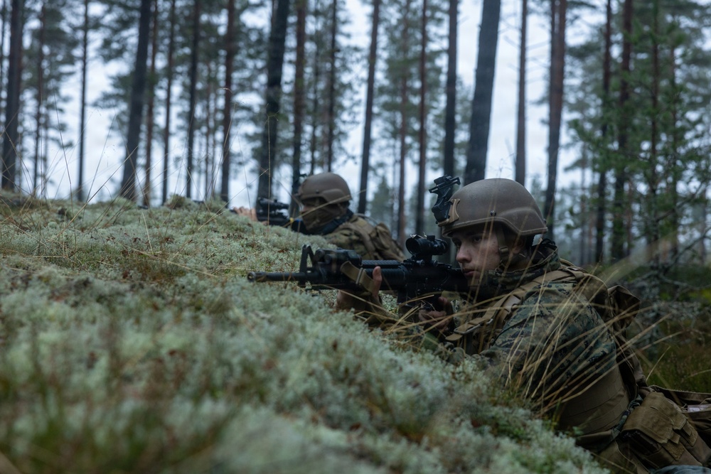 U.S. Marine provide logistical support and security for battle aid station during bilateral training exercise