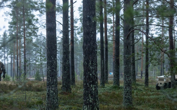 U.S. Marine provide logistical support and security for battle aid station during bilateral training exercise