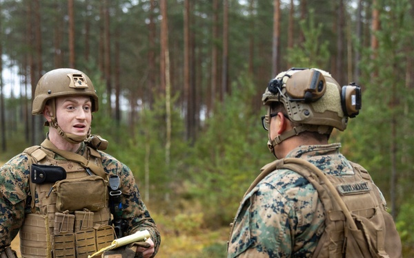 U.S. Marine provide logistical support and security for battle aid station during bilateral training exercise
