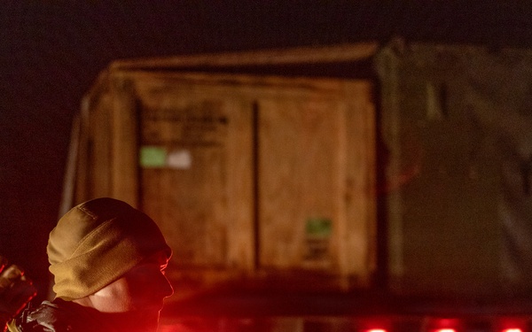 U.S. Marine provide logistical support and security for battle aid station during bilateral training exercise