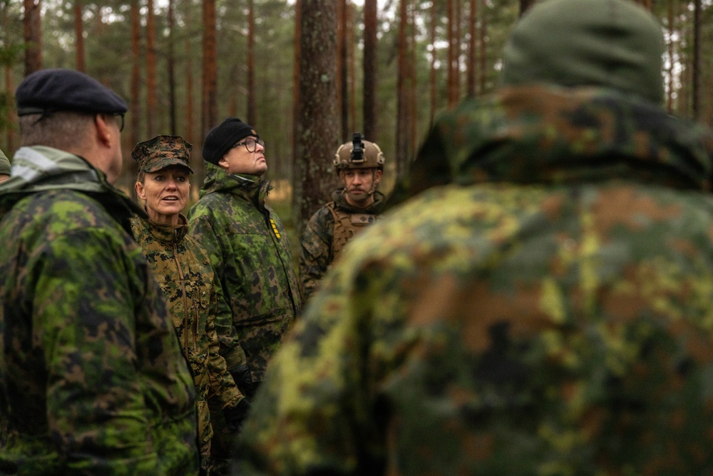 2nd MLG Commanding General and leaders from NATO Ally and Partner nations visit bilateral training