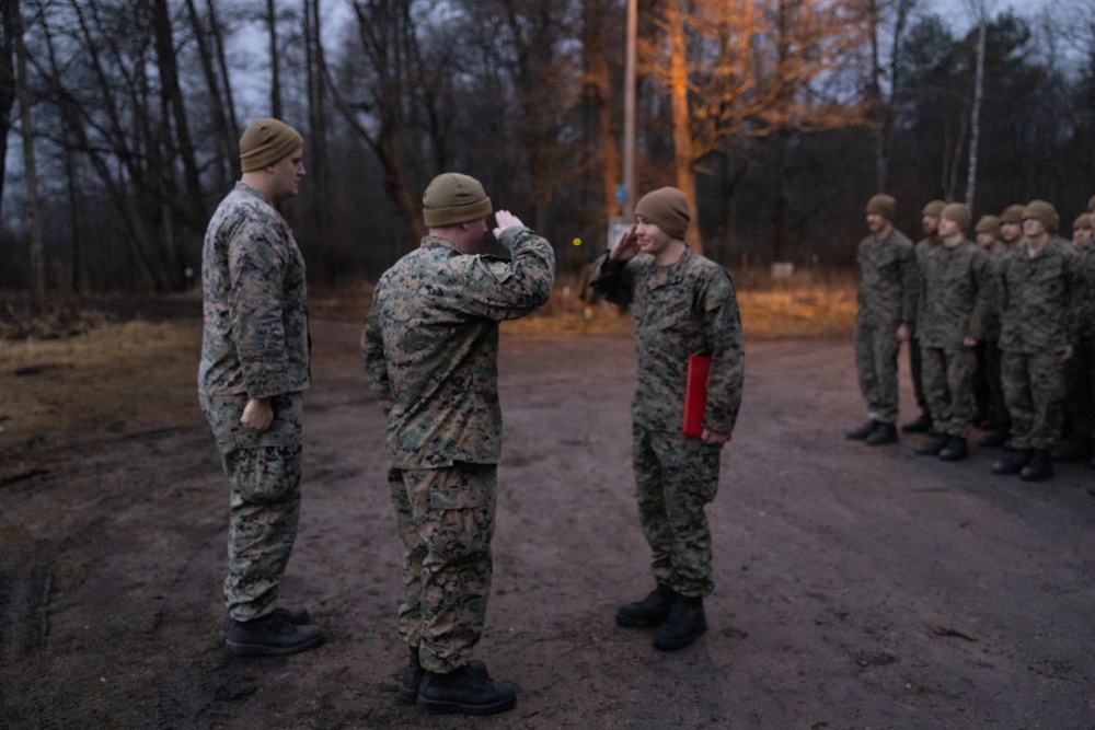 Texas native, U.S. Marine promotes during European deployment