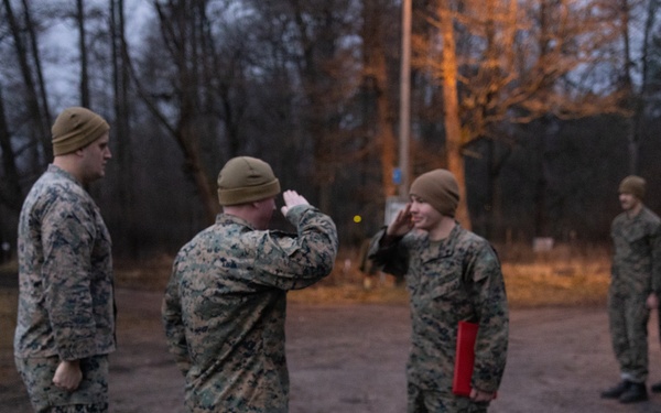 Texas native, U.S. Marine promotes during European deployment