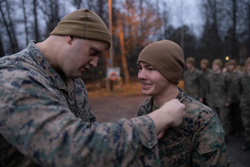 Texas native, U.S. Marine promotes during European deployment