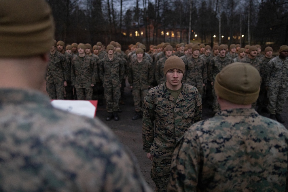 Texas native, U.S. Marine promotes during European deployment