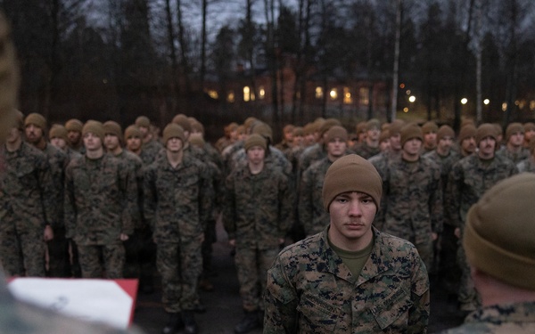 Texas native, U.S. Marine promotes during European deployment