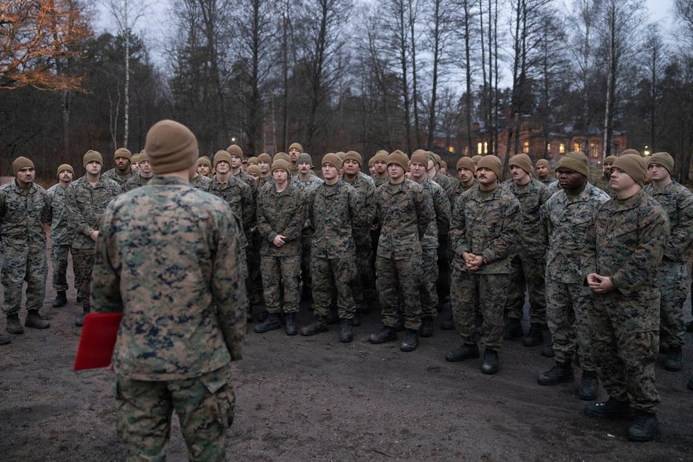 Texas native, U.S. Marine promotes during European deployment