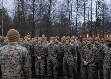 Texas native, U.S. Marine promotes during European deployment