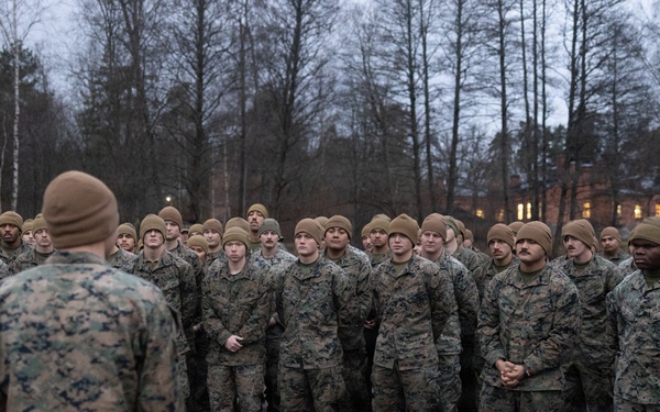 Texas native, U.S. Marine promotes during European deployment