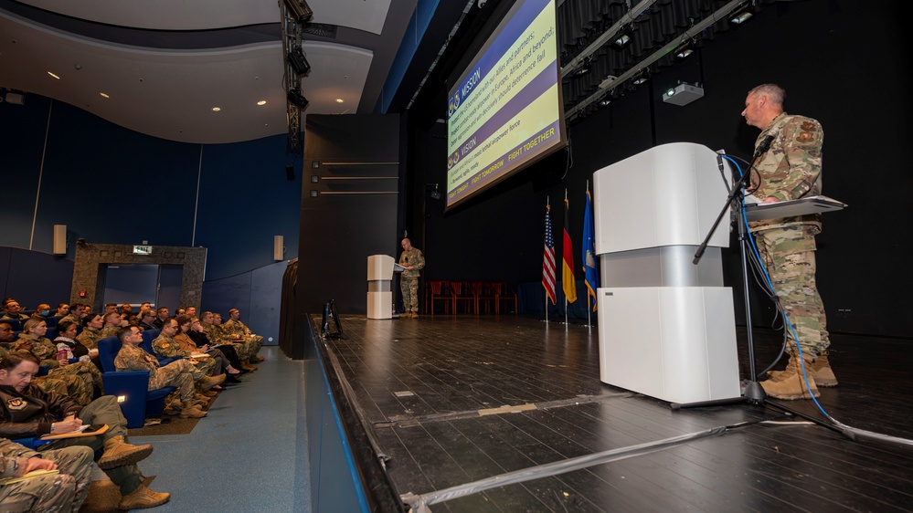 USAFE-AFAFRICA command team articulates mission, vision at first all-call