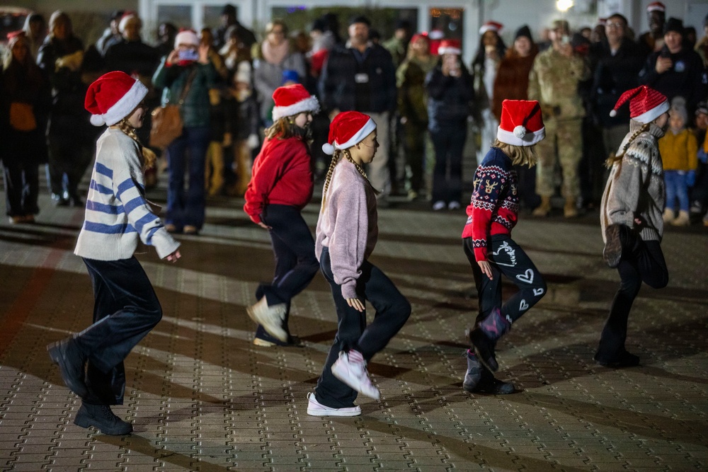 USAG Poland and 3rd ID Powidz tree lighting ceremony