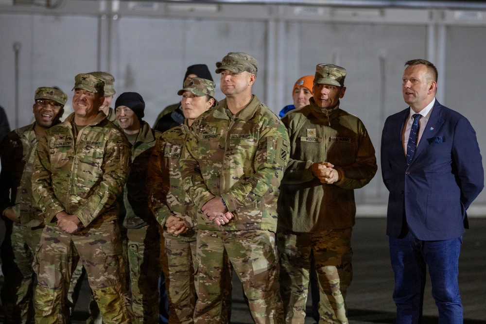 USAG Poland and 3rd ID Powidz tree lighting ceremony