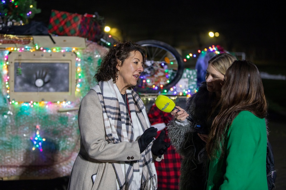USAG Poland and 3rd ID Powidz tree lighting ceremony