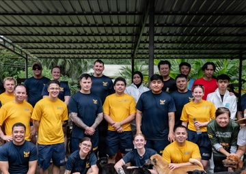 CARAT Brunei 2025: U.S. Sailors provide support at Local Dog Shelter