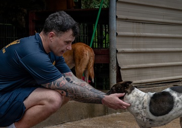 CARAT Brunei 2025: U.S. Sailors provide support at Local Dog Shelter
