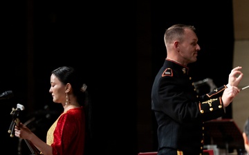 U.S. Marines and Japan forces perform joint concert in Ishigaki, Japan