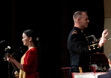 U.S. Marines and Japan forces perform joint concert in Ishigaki, Japan