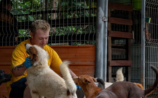 CARAT Brunei 2025: U.S. Sailors provide support at Local Dog Shelter