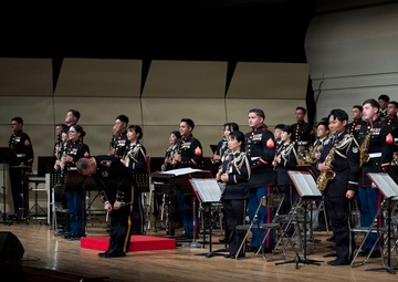 U.S. Marines and Japan forces perform joint concert in Ishigaki, Japan