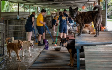 CARAT Brunei 2025: U.S. Sailors provide support at Local Dog Shelter