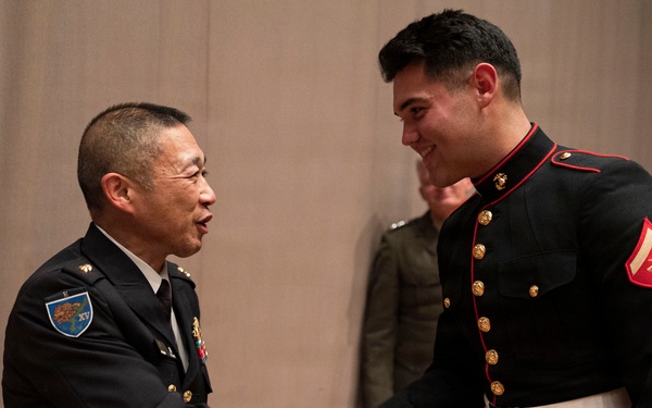 U.S. Marines and Japan forces perform joint concert in Ishigaki, Japan