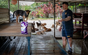 CARAT Brunei 2025: U.S. Sailors provide support at Local Dog Shelter