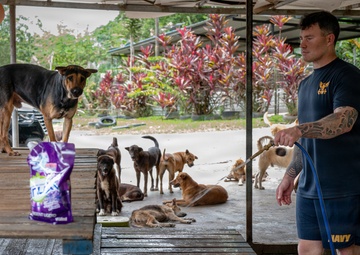 CARAT Brunei 2025: U.S. Sailors provide support at Local Dog Shelter