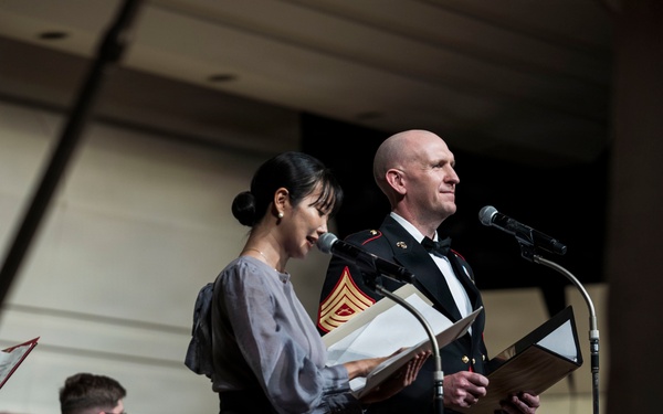 U.S. Marines and Japan forces perform joint concert in Ishigaki, Japan