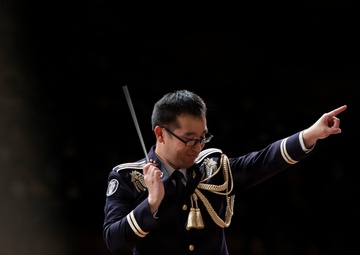 U.S. Marines and Japan forces perform joint concert in Ishigaki, Japan