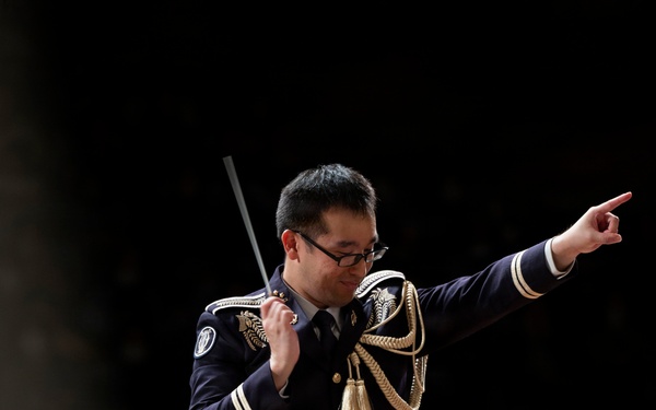 U.S. Marines and Japan forces perform joint concert in Ishigaki, Japan