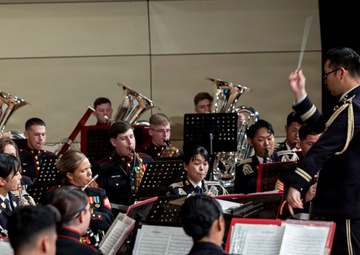 U.S. Marines and Japan forces perform joint concert in Ishigaki, Japan