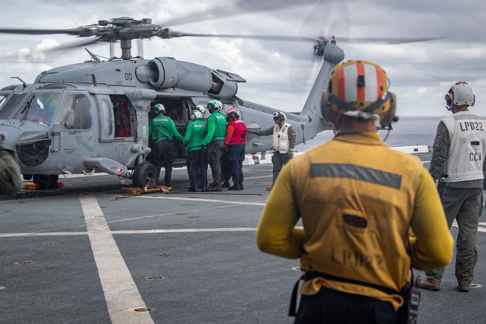 USS San Diego (LPD 22) Conducts Flight Operations
