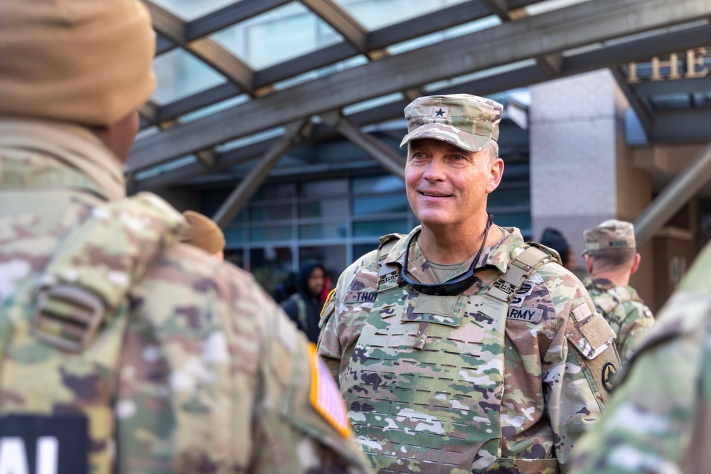 Brig. Gen. Thomas Visits Task Force Magnolia