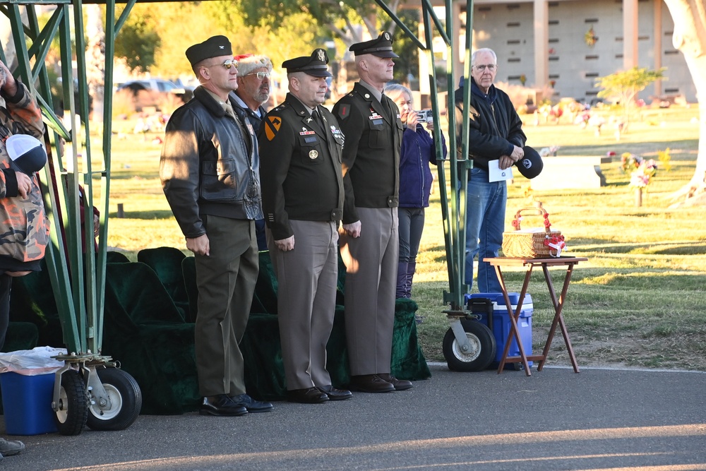 U.S. Army Yuma Proving Ground command team honors World War II-era Bushmasters