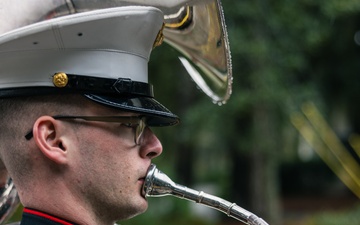 Parris Island Marine Band Performs at the Bluffton Christmas Parade