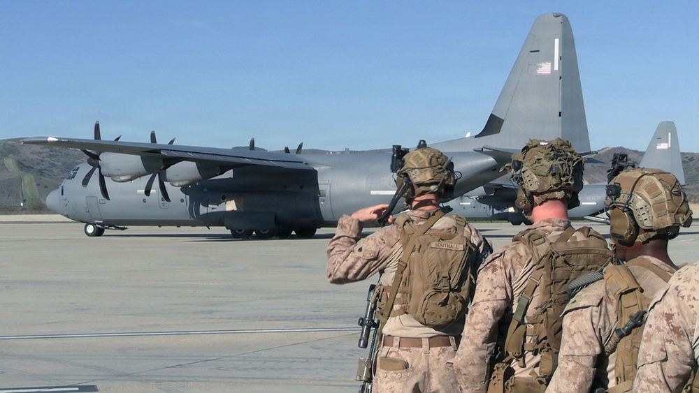 1st Bn., 5th Marines depart Pendleton for distributed operations during Steel Knight 25