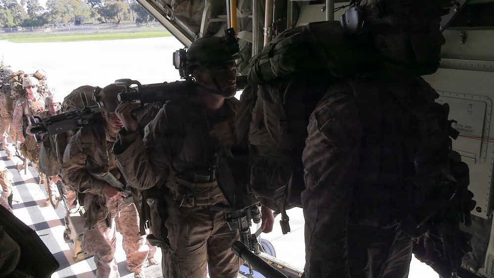 1st Bn., 5th Marines depart Pendleton for distributed operations during Steel Knight 25