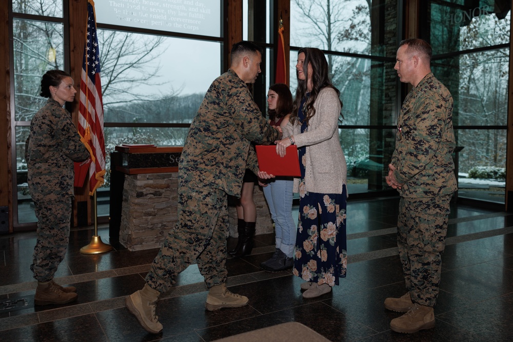 Maj. Caleb Franzoy’s Retirement Ceremony