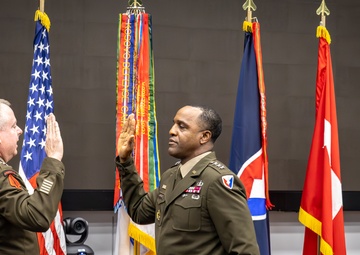 Lawrence pins on third star