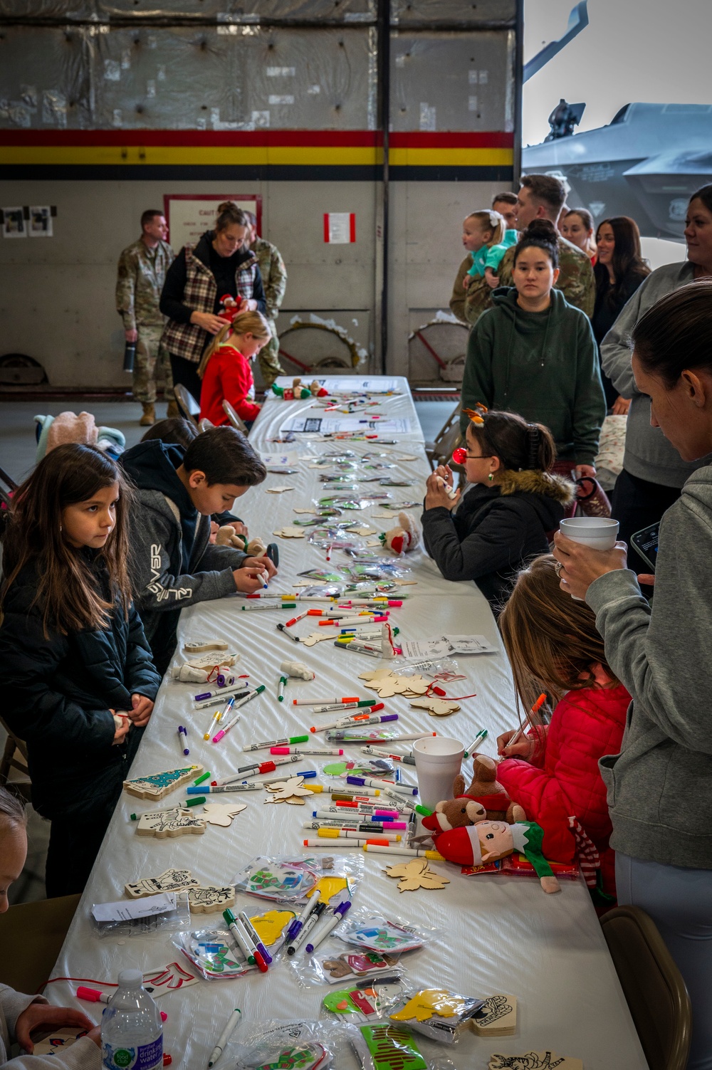 Santa arrives at 419th Family Holiday Party