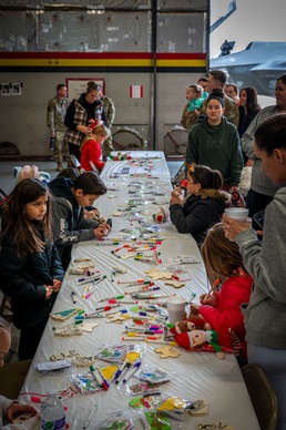 Santa arrives at 419th Family Holiday Party