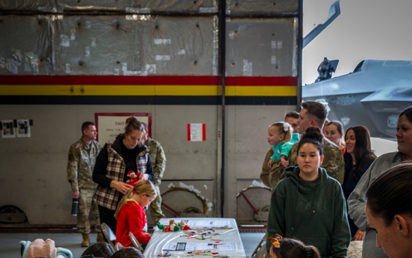 Santa arrives at 419th Family Holiday Party