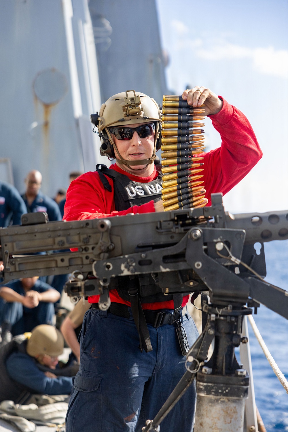 USS San Antonio Conduct M2A1 .50 Caliber Live-Fire