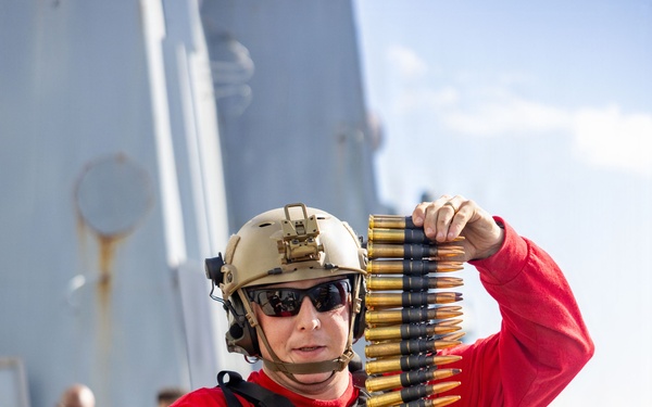 USS San Antonio Conduct M2A1 .50 Caliber Live-Fire