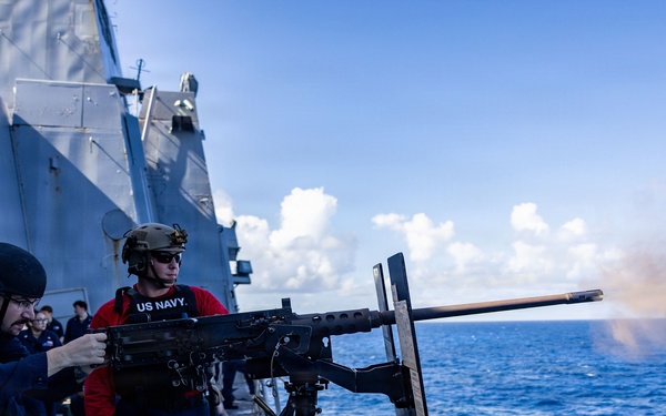 USS San Antonio Conduct M2A1 .50 Caliber Live-Fire