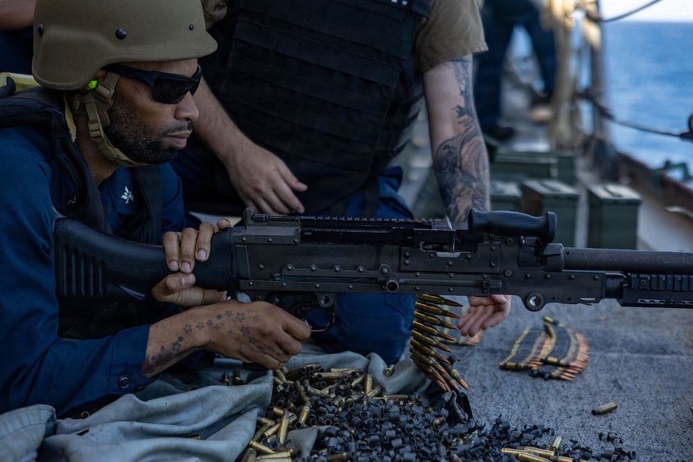 USS San Antonio Conduct M2A1 .50 Caliber Live-Fire